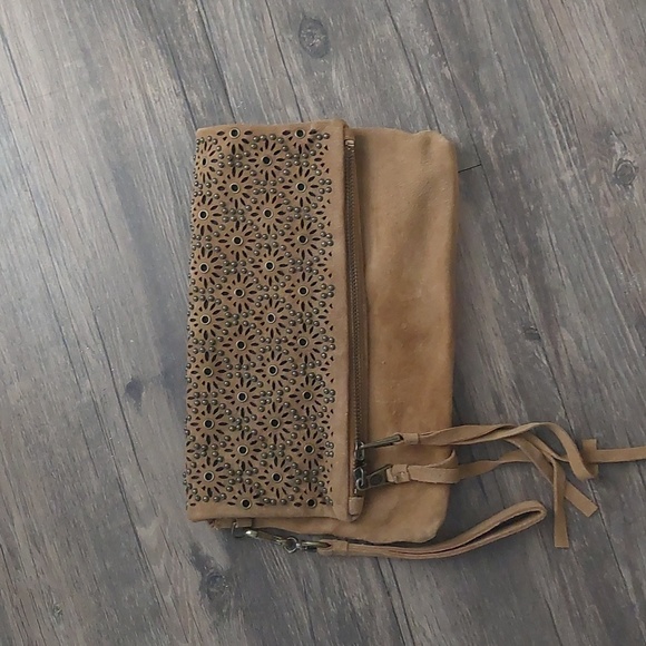 Ash clutch wristlet, leather suede - Picture 11 of 12